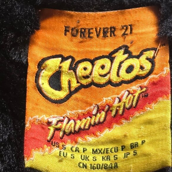 Flamin' Hot Cheetos x Forever 21 Faux Fur Jacket, Women's Small - Picture 6 of 11